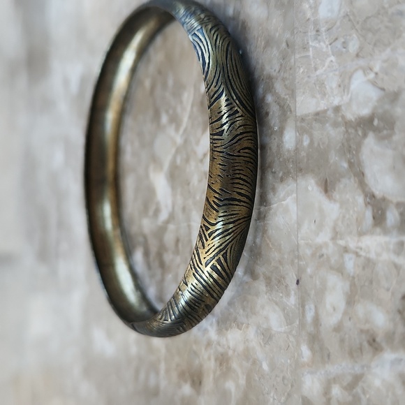 Vintage Silver and Gold Bangle Lot Of 2 - Picture 4 of 4